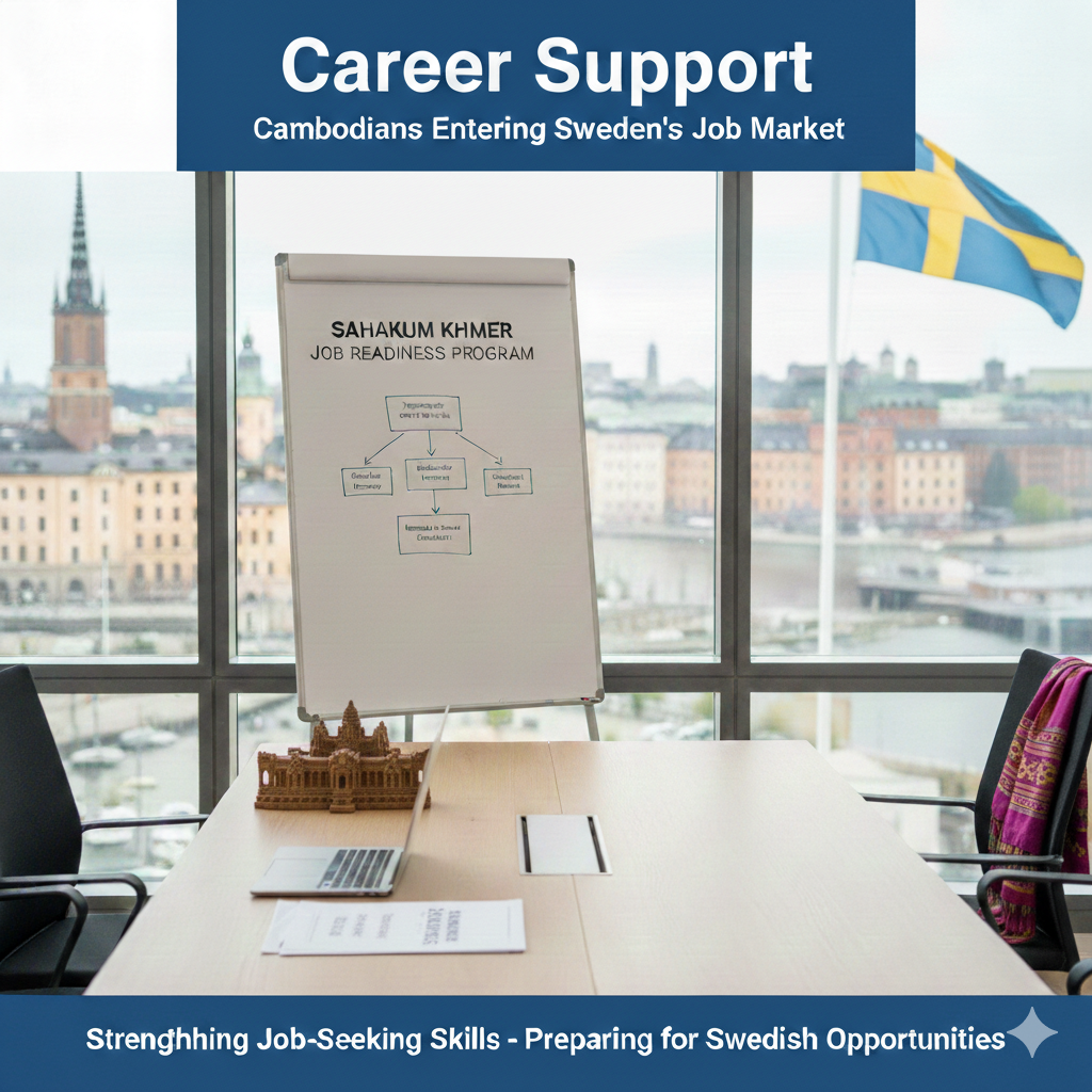Karriärstödsprogram – För att stödja kambodjaner i Sverige att komma in på den svenska arbetsmarknaden